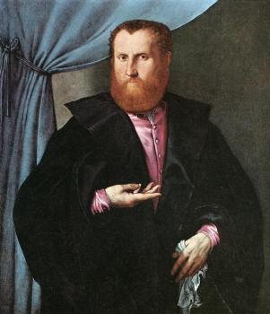 洛倫佐 洛圖 Portrait of a Man in Black Silk Cloak 洛倫佐 洛圖 Portrait of a Man in Black Silk Cloak